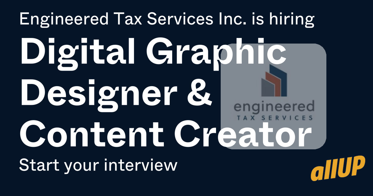 Engineered Tax Services Inc. - Digital Graphic Designer & Content Creator